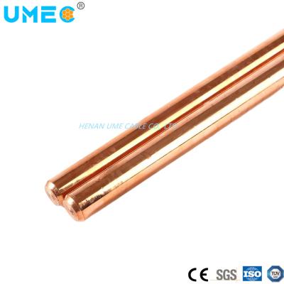 China 99.9% Electrolytic Copper Molecular Copper Clad Steel Grounding Rod Bare Conductor for sale