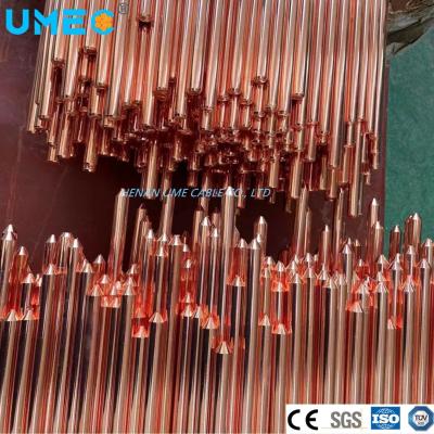 Chine Ronde soudés en cuivre revêtu d'acier moulu électroplaté en cuivre lié à la terre 0.254 mm à vendre