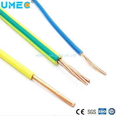 중국 ISO CE 스트랜드 커듀터 PVC 하우스 와이어링 1.5mm 2.5mm 4mm 6mm 10mm 전기 와이어 Bvr 판매용