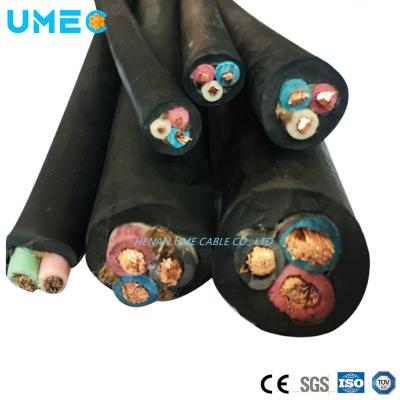 China Free Sample Flexible Copper Flame Retardant Underground Power Rubber Flexible Wire Cable for sale