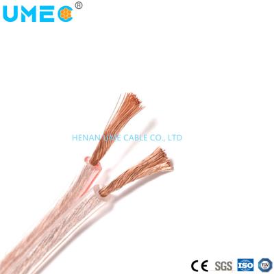 China Flexible Conductor 2 Cores White PVC Insulation Building Electrical Wire Speaker Wire for sale