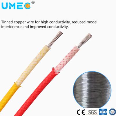 China Fire Protection Silicone Rubber Coated Glass Fibre Braided Protect Cable Sif/Gl Cable Wire for sale