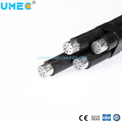 中国 Overhead Insulated Aluminium Conductor 4X16 4X25 4X35 4X50 mm2 4 Cores Low Voltage Aerial Bundled ABC Cable 販売のため