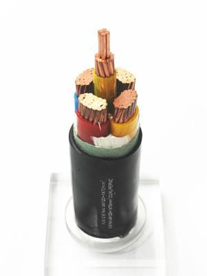 China IEC 60502 600/1000V 3 Fase 4 núcleo de baja tensión XLPE aislado con envoltura de PVC cable de alimentación eléctrica YJV 0.6/1KV en venta