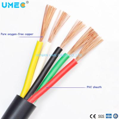 China 60227 IEC 52-4x6mm2-- espesor de aislamiento de PVC 0,8 mm espesor de la envolvente de PVC 1,2 mm cable eléctrico para uso doméstico en venta