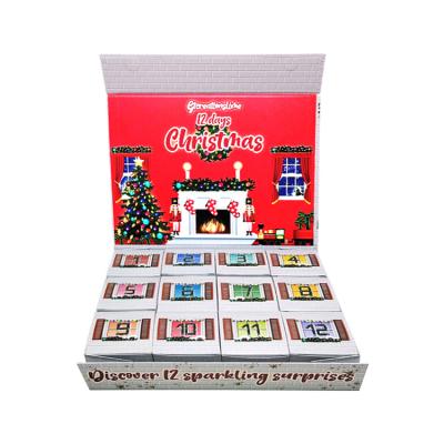 China 2023 Materials Manufacturer Custom Paperboard Decorations Christmas Cake Candy Packaging Gift Box Christmas Recycled Paper Box for sale