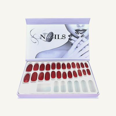 China Recyclable custom printed luxury artificial empty nails packaging box nail tip package box press on nail boxes with logo for sale