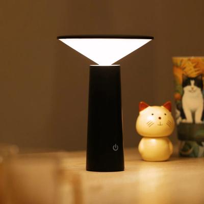 China Creative Portable Mini Dimmable Touch Night Light Eye Protection for Bedroom Bedside Dining Table Rechargeable Lamp for sale