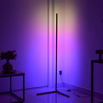 China Nordic Modern Decorative 140cm Led Light Floor Lamp RGB Color Changing Tripod Corner Tripod Modern Nordic Decorative for Living Room for sale