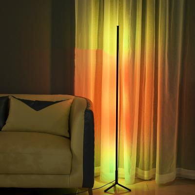 China Modern Cheap Modern LED Tripod Floor Lamp Standing Living Room Sofas RGB Corner Light Floor Lamp For Home Decor for sale