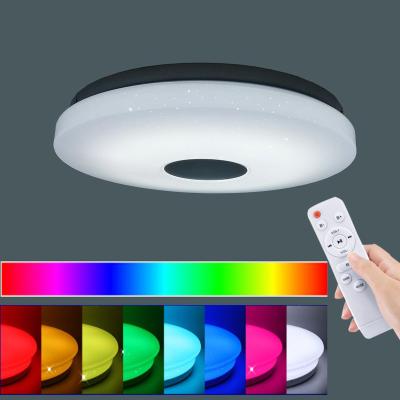 China New-designed Wifi Voice App Multifunctional Smart Remote Control Modern Led Bedroom Living Room Music RGBW Ceiling Lamp for sale