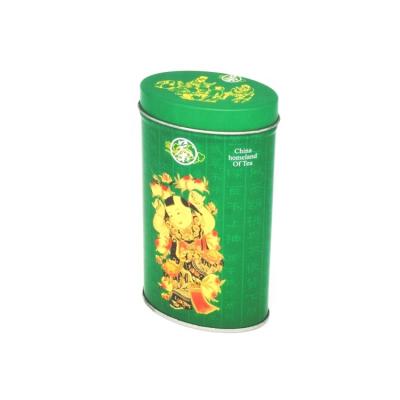 China Other Oval Tea Tin Box has reusability applied for packaging tea coffee powder beans snacks for sale