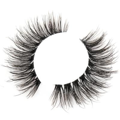 China 2022 Natural Long Whips Hair Invisible Clear Effect False Mink Eyelashes Private Label Private Label Strip 3d Silk Eyelashes Wholesale for sale