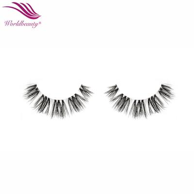 China 25-30 Times Worldbeauty High Quality 3D Effect Pre Cut DIY Eyelashes Vegan Mink Strip Full Lashes for sale