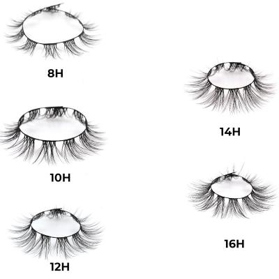 China 2021 Vendor Tapered Eyelash Precut Segmented Faux Mink Lashes DIY Lashes New Trend Ribbon Lashes Customize Package ODM OEM for sale