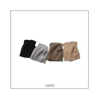 China Factory Wholesale COMMON Soft Luxury Women 100% Real Cashmere Ribbed Knitted Hat Girls Beanie for sale