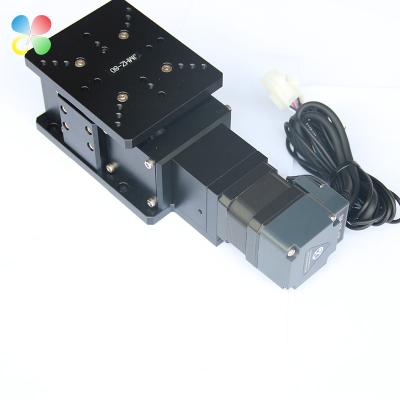 China Linear Motion Compact Structure Z Axis Linear Stages Electric Motorized Lift Stage 120 x 120mm for sale