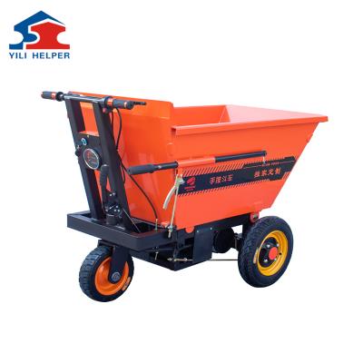 China China Electric Cargo Hand Push Unloader Electric Cargo Tricycle Dump Cart for sale