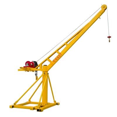 China Other Lifting Other Cranes Machine Jib Crane Mini Portable Mobile Lifting Crane For House Construction for sale