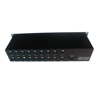 China DMX Lighting Solution 16 Universe Node Interface Converter Box RGB Led Dmx Controller Artnet for sale