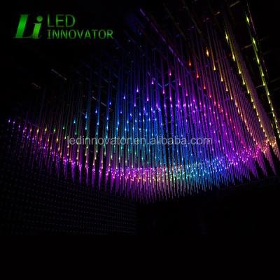 China 3D Kinetic Chandelier 3D Vertical Tube Led Fire Effect Stage Lighting LI-DMX3DT-D12832 for sale