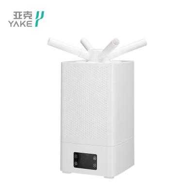 China Lack protection LED/water/timing/Yake 11L Low Noise Ultrasonic Humidifier with 2pcs Heads Atomizer 900ml/h Humidification Home Appliance for sale