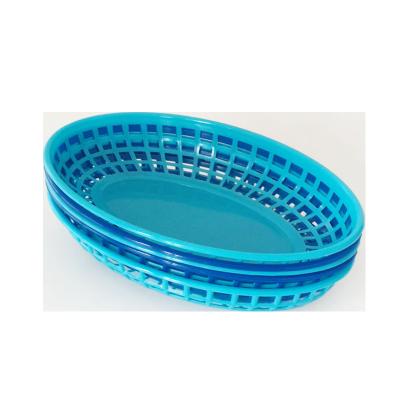 China Sustainable High Quality Eco - Friendly Plastic Fruit Fast Food Baskets For Hotel Kitchen for sale