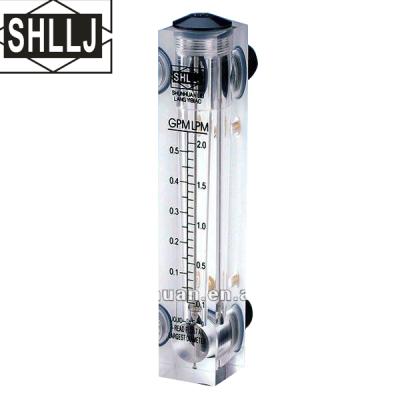 China Connection Acrylic Horizontal Water Flow Meter Liquid Flow Meter for sale