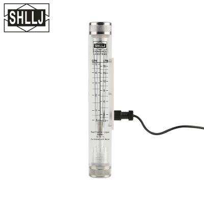 China Acrylic Portable Rotameter Panel Acrylic Plastic Water Flow Meter With Sensor for sale