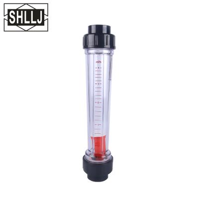 China PVC Or ABS Plastic Circular Tube Variable Area Flow Meter For Liquid for sale