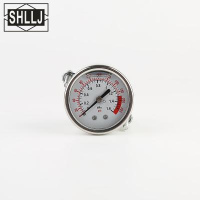 China OEM SS304 High Precision Vacuum Pressure Gauge Small Oxygen Gauge for sale