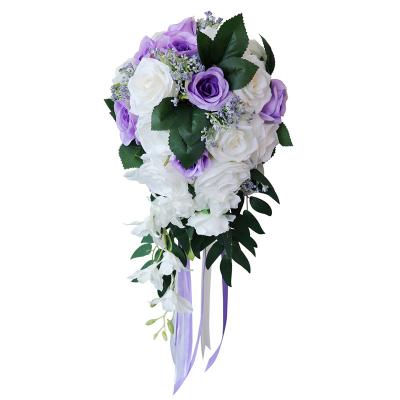 China Wedding Decoration OEM Design Customized Bridal Bouquets Holding Flower For Wedding for sale