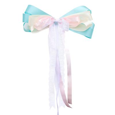 China Wedding Party Ribbon Flower Wedding Car Decoration Tiffany Blue Rose Wedding Car Mirror Flower Door Decoration for sale