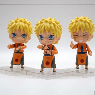 China Cartoon Toy Animation Uzumaki Narut Vinyl Figure Doll Collection Model Action Figure Toys Children Gifts (3pcs/set) No Box for sale