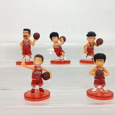 China Anime Children Gifts Box Collection Toys Cartoon Toy Japan Anime Movie Slamdunk Model Figure Three Generations (5pcs/set) No Box for sale