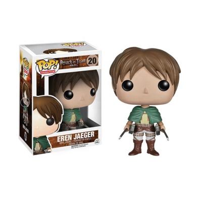 China Cartoon Toy Attack On Titan Funko Pop EREN JAEGER 20# Action Number Toys Overwatch Regiment Model Collection Vinyl Figure Doll Gift for sale