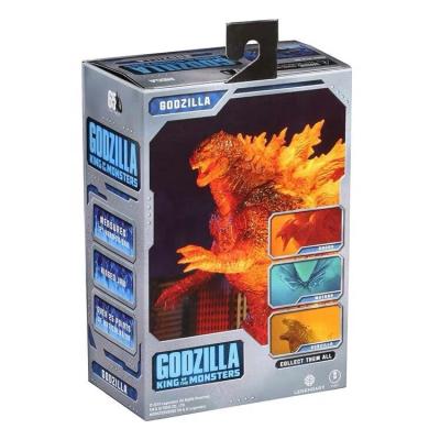 China Cartoon Toy NECA GODZILLA KING OF THE MONSTERS Action Number Toys Burning Cool Version GODZILLA Vinyl Doll Collectible Model Toy for sale