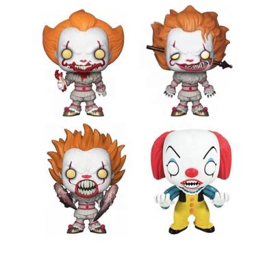 China Cartoon Toy Funko Pop Movie Stephen King Action Number 544# Toys 55 542 543 Clown Character Dolls PENNYWISE Vinyl Figure Model Toys for sale