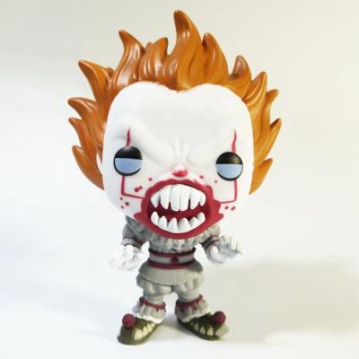 China Cartoon Toy Funko Pop Movie Stephen King 473# Action Number Toys Clown Character Dolls PENNYWISE Vinyl Figure Model Toys for sale