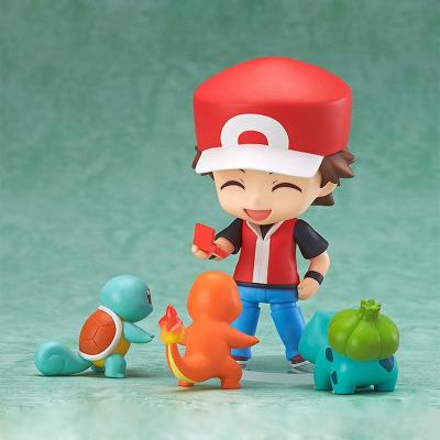 China Red Clay Man Doll Collection Model Toy Gift 425 Cute Cartoon Toy Pokemon Ash Ketchum Squirtle Charmander Bulbasaur Action Number Toys for sale