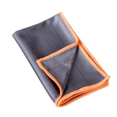 China Best Selling High Quality Viable Carbon Car Window Glass Microfiber Cloth Towel Carbon Cleaning Cloth for sale