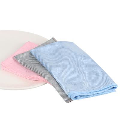 China Manywell Sustainable Car Wash Microfiber Glass Eco Friendly Cleaning Cloth for sale