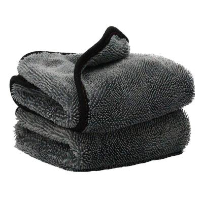 China 16*16inch Personalized Microfiber Twist Pile Cleaning Cloths Sustainable Car Wash Towel for sale