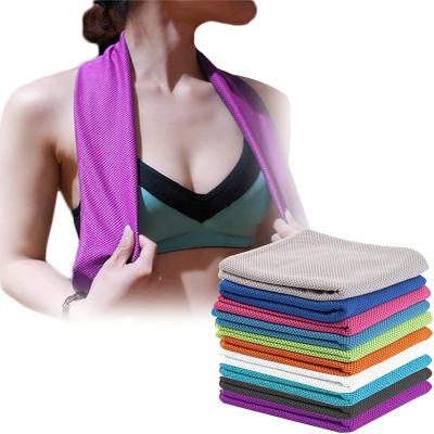 China Manywell 2021Evaporative Golf Gym Custom Logo Super Microfiber Cooling Towel Hypoallergenic Instant Towel for sale