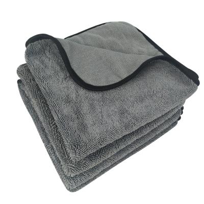 China Viable Wholesale Personalized Microfiber Twist Pile Cloth Diffusion Car Wash Cleaning Cloth for sale