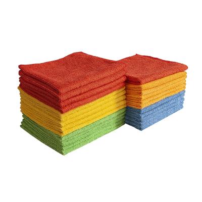 China 30*30 Cm Sustainable Terry Cloth Absorbent Microfiber Cleaning Cloths For Home Kitchen Auto Detailing for sale