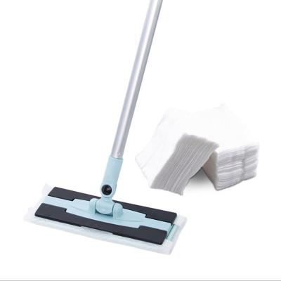 China Floor Magic 360 Sustainable Flat Rotating Cleaning Spin Mop Send Complimentary 30pcs Disposable Mop Pad for sale