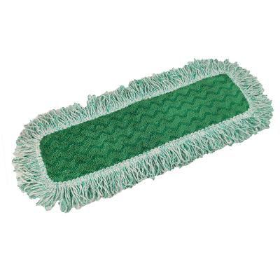 China Viable Twist Floor Mop Replacement Fill Flat Microfiber Wet Mop Pad With Hook And Loop for sale