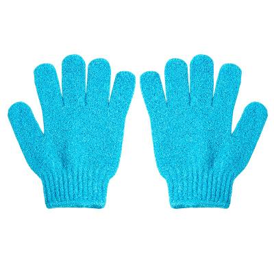 China Aiyu Factory Supply Eco Friendly Not Hurt Skin Body Cleaning Exfoliating Body Mitt Bath Glove for sale