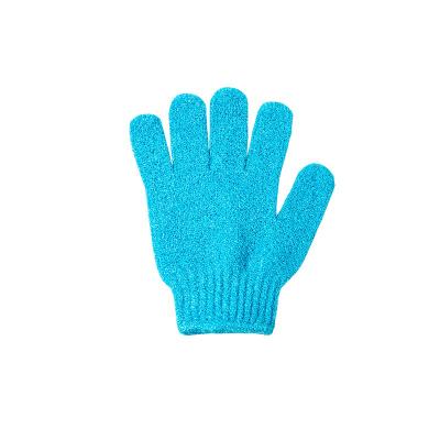 China Aiyu Fashion Body Scrub Exfoliating Natural Nylon Shower Bath Gloves for sale